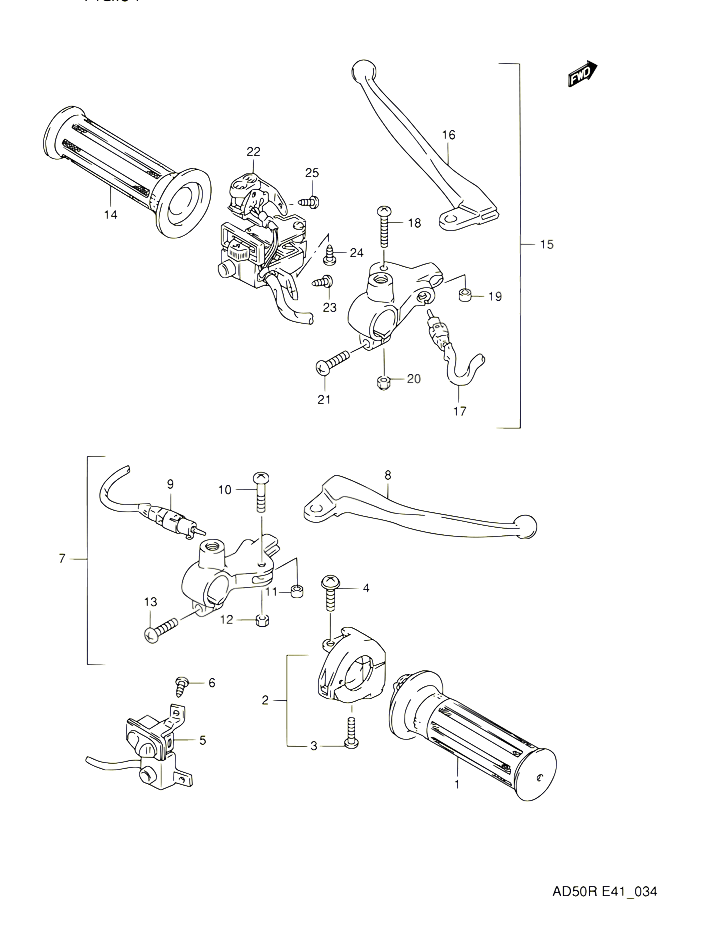 COMMODOS POUR SUZUKI AD 60 1991 POUR SUZUKI ADAD60M 
