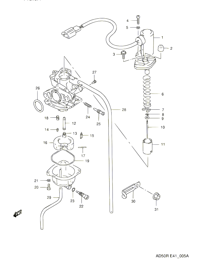 CARBURATEUR MODEL K E06 ENO211604 POUR SUZUKI AD 60 1994 POUR SUZUKI ADAD60R 