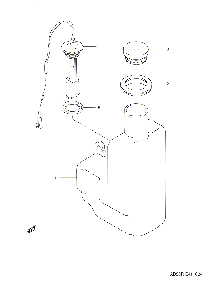 RESERVOIR DHUILE POUR SUZUKI AD 60 1994 POUR SUZUKI ADAD60R 