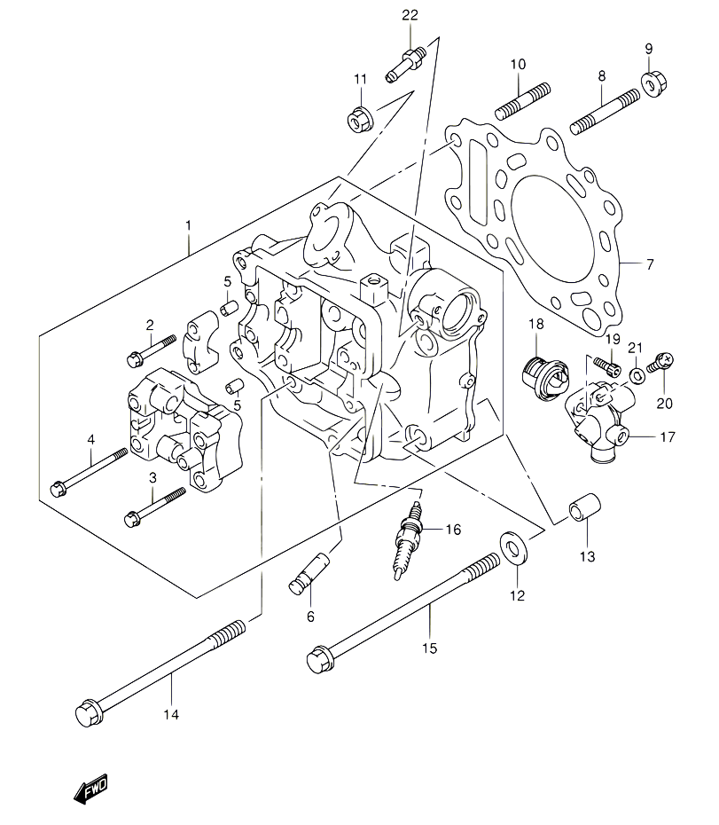 CULASSE POUR SUZUKI BURGMAN 400 2005 POUR BURGMAN 400 AN400 K5 