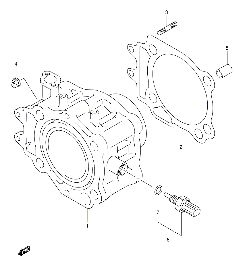 CYLINDRE POUR SUZUKI BURGMAN 400 2005 POUR BURGMAN 400 AN400 K5 