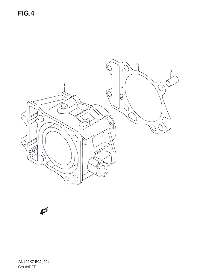 CYLINDRE POUR SUZUKI BURGMAN 400 2007 POUR BURGMAN 400 AN400 K7 