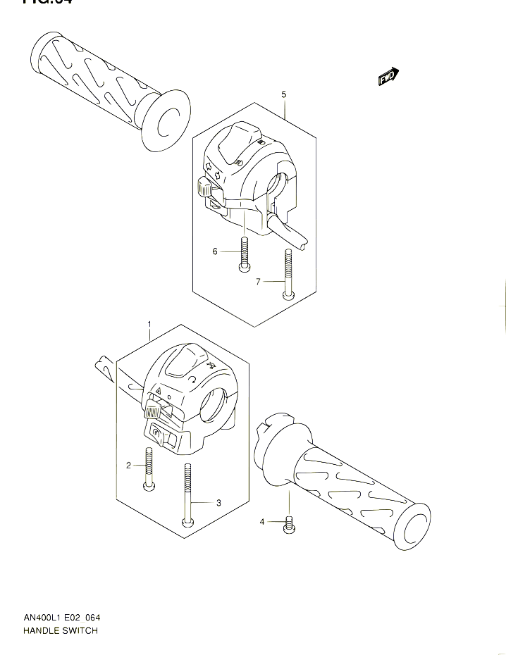 COMMODOS AN400ZAL1 E19 POUR SUZUKI BURGMAN 400 2012 POUR BURGMAN 400 AN400 L1 