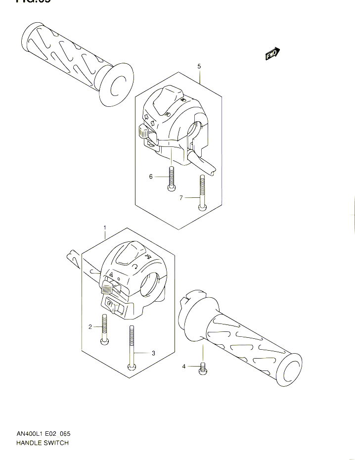COMMODOS AN400ZAL1 E02 POUR SUZUKI BURGMAN 400 2012 POUR BURGMAN 400 AN400 L1 