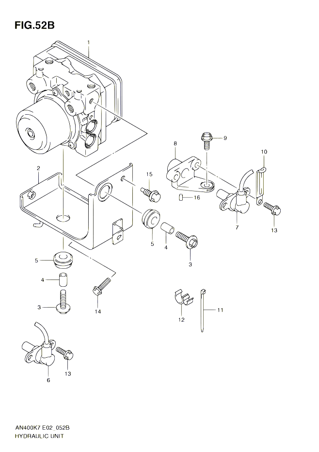 SYSTEME ABS AN400AK9 ZAK9 AL0 ZAL0 POUR SUZUKI BURGMAN 400 2009 POUR BURGMAN 400 AN400A K9 