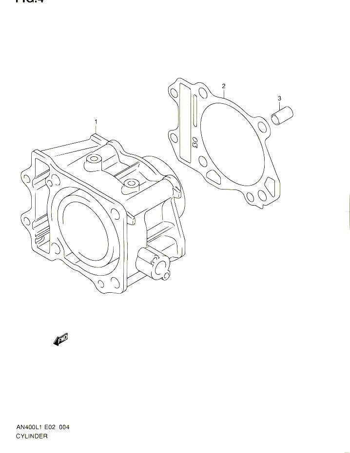 CYLINDRE POUR SUZUKI BURGMAN 400 2011 POUR BURGMAN 400 AN400AL1