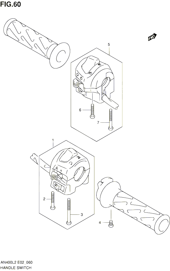 COMMODOS POUR SUZUKI BURGMAN 400 2012 POUR BURGMAN 400 AN400AL2