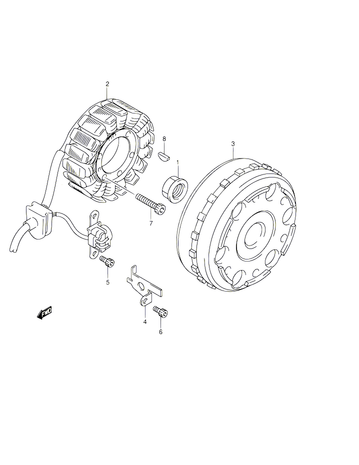 ALLUMAGE ROTOR STATOR POUR SUZUKI BURGMAN 400 2005 POUR BURGMAN 400 AN400S K5 