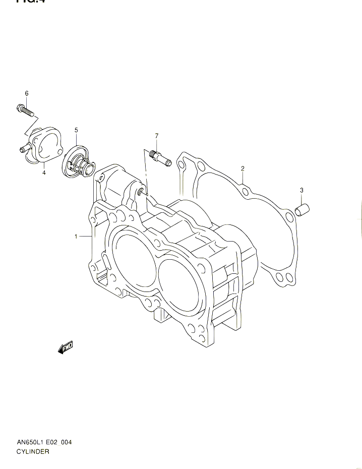 CYLINDRE POUR SUZUKI BURGMAN 650 2011 POUR SUZUKI BURGMANAN650L1
