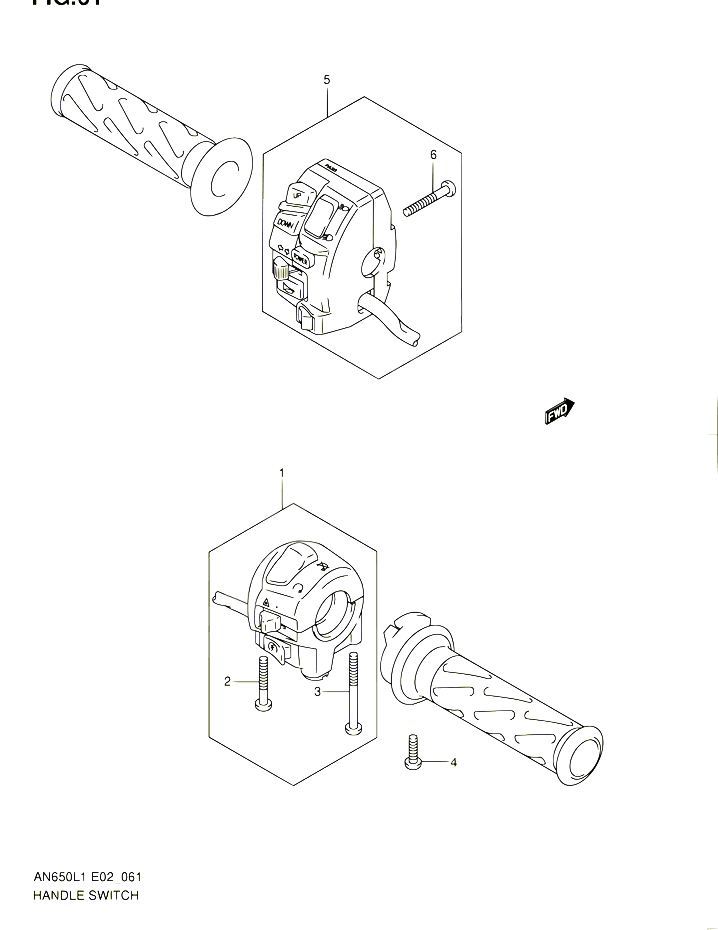COMMODOS AN650L1 E19 POUR SUZUKI BURGMAN 650 2012 POUR SUZUKI BURGMANAN650A L1 