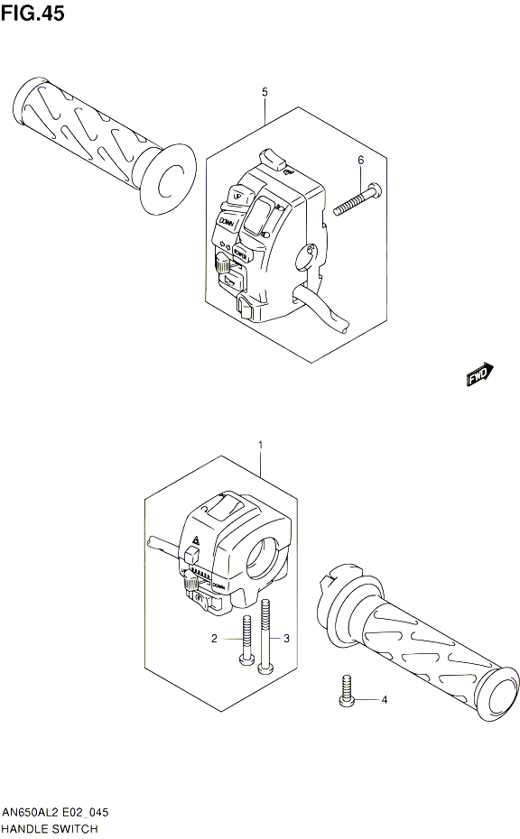 COMMODOS AN650AL2 E24 POUR SUZUKI BURGMAN 650 2012 POUR SUZUKI BURGMANAN650AL2