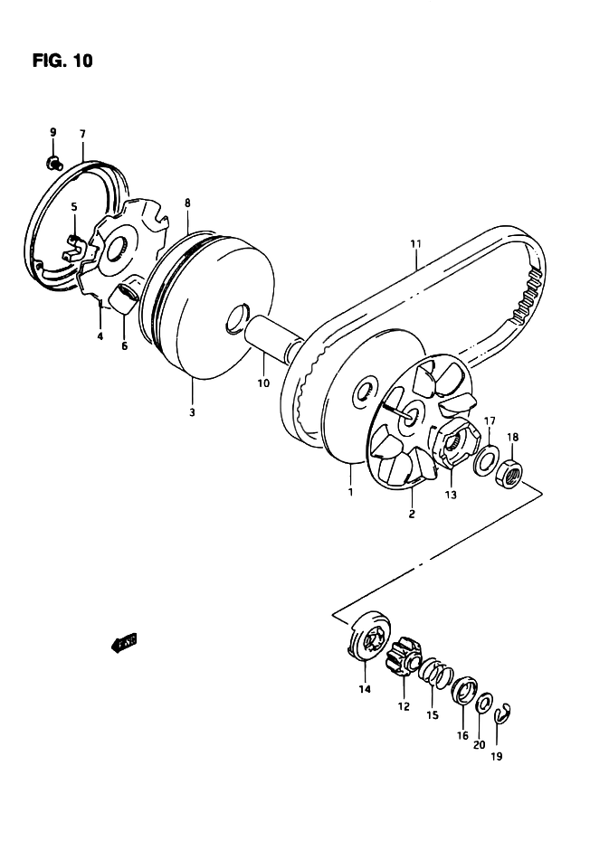 TRANSMISSION POUR SUZUKI APAP50R7W 1998