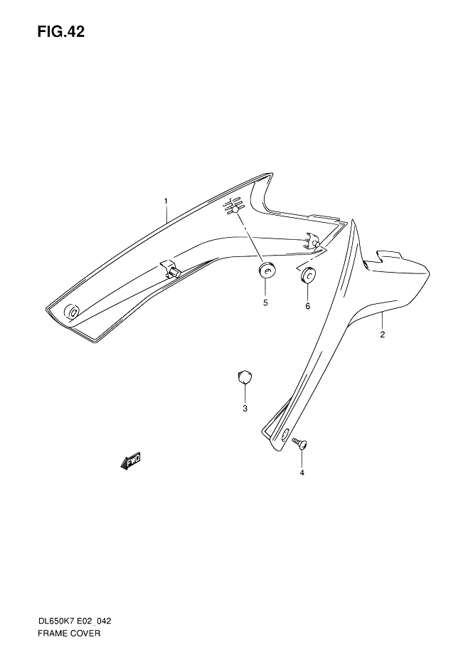CARENAGES ARRIERE POUR SUZUKI V STROMDL650A K9 2009