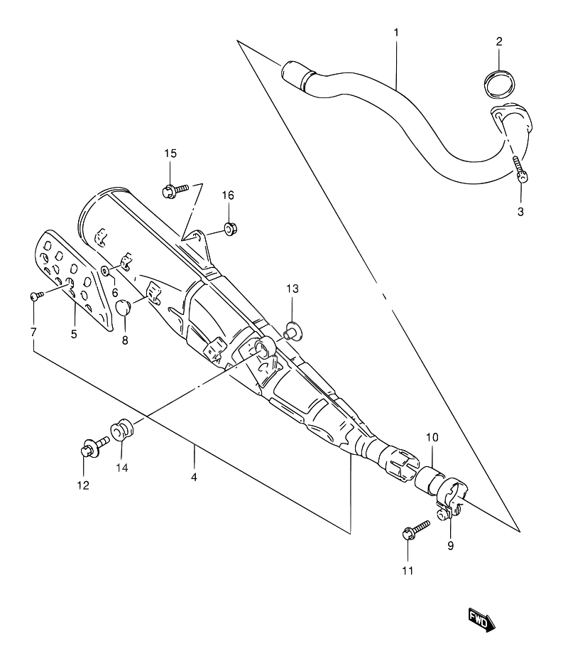 SILENCIEUX POUR DR 125DR125SEX DR125SEUX 1999