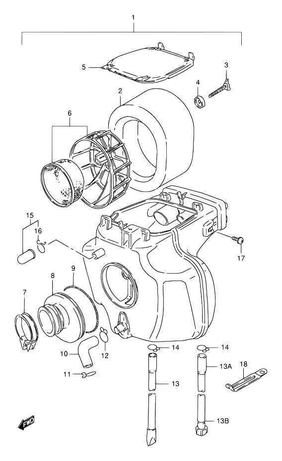 FILTRE A AIR POUR DR 125DR125SEY DR125SEUY 2000