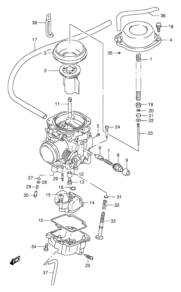 CARBURATEUR POUR SUZUKI DRDR650RE S  DR650REU S 1995