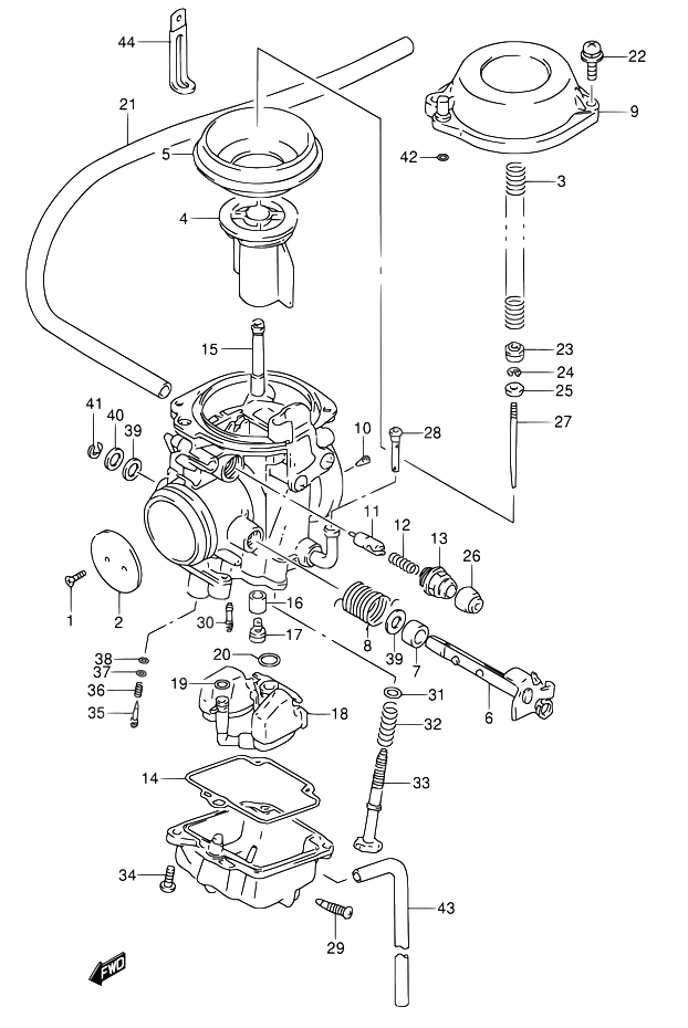 CARBURATEUR POUR SUZUKI DRDR650RSE M DR650RSEU M 1991