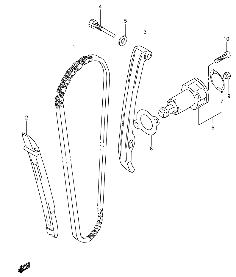 DISTRIBUTION POUR SUZUKI DRDR650RSE N DR650RSEU N 1992