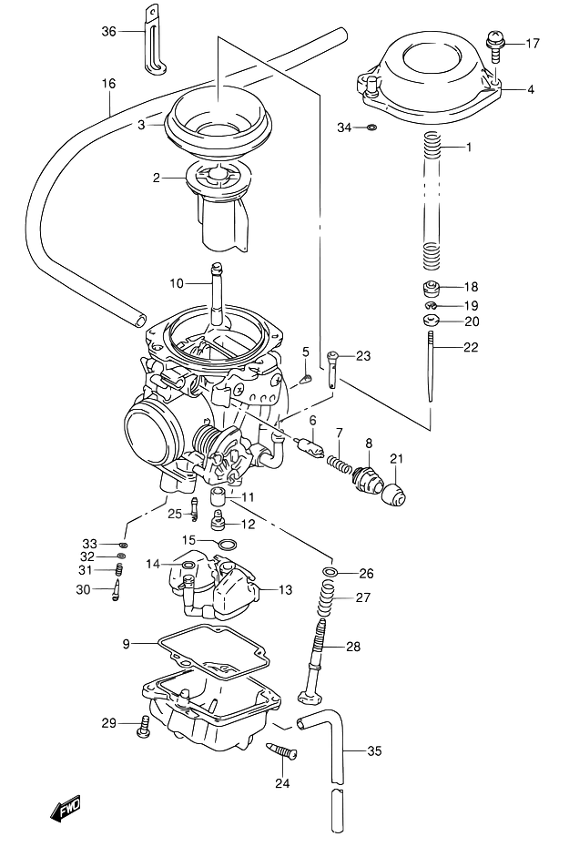 CARBURATEUR POUR SUZUKI DRDR650RSE N  DR650RSEU N 1992