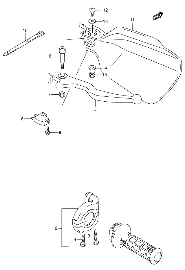 LEVIER POUR SUZUKI DRDR650RSE N DR650RSEU N 1992