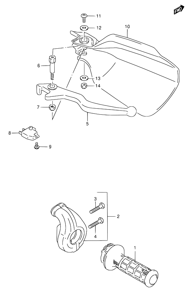 LEVIER POUR SUZUKI DRDR650SE W DR650SEU W 2000