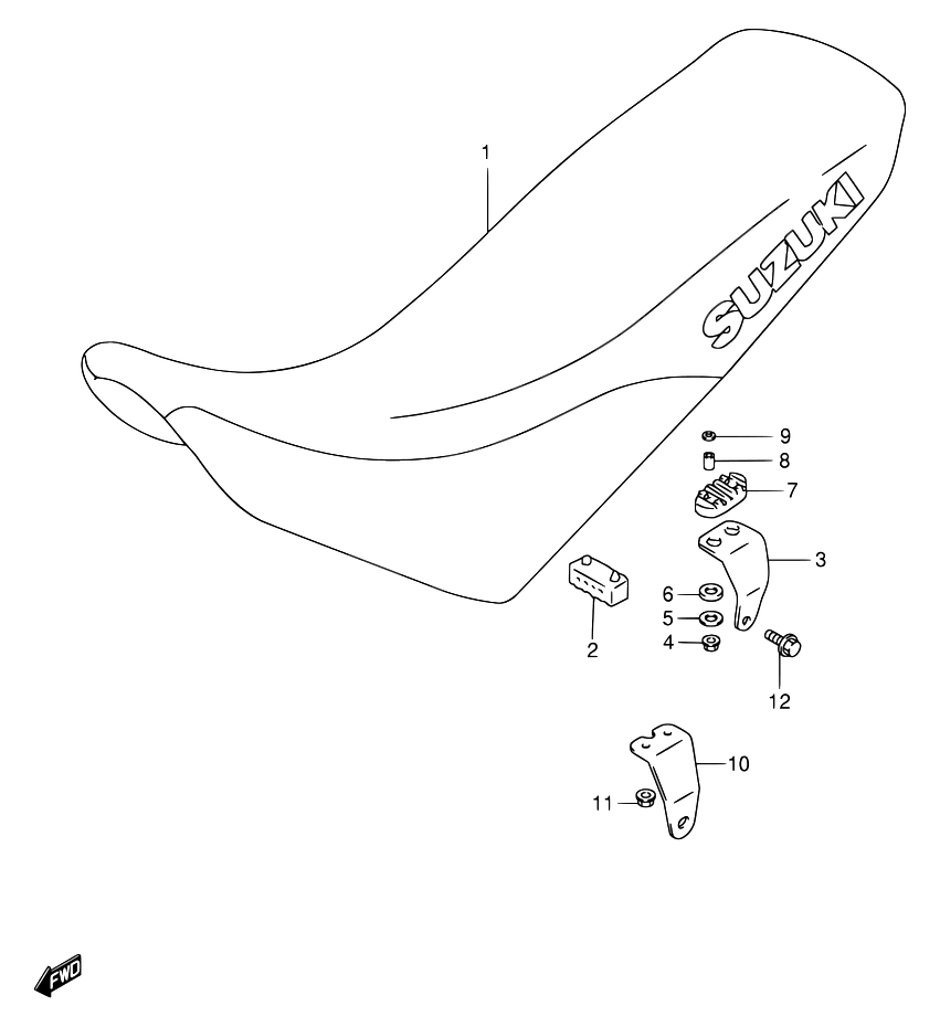 SELLE POUR SUZUKI DRDR650SE W DR650SEU W 2000