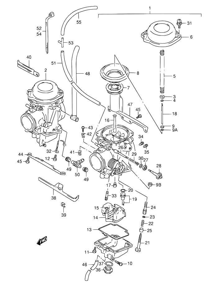 CARBURATEUR POUR DR 800 SDR800S T DR800SU T 1996