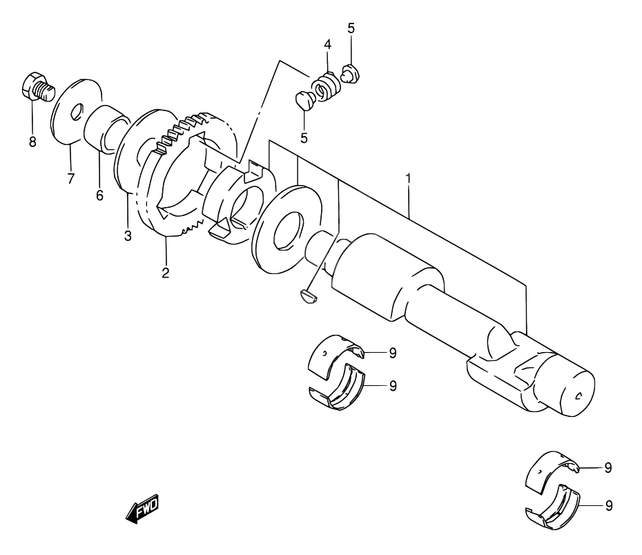 BALANCIER DEQUILIBRAGE POUR SUZUKI GS EGS500E K GS500EU K 1989