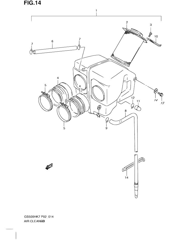 FILTRE A AIR POUR GSE 500GS500H K7 2007