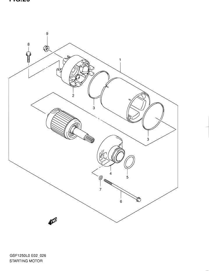 DEMARREUR POUR SUZUKI BANDITGSF1250 L0 2010