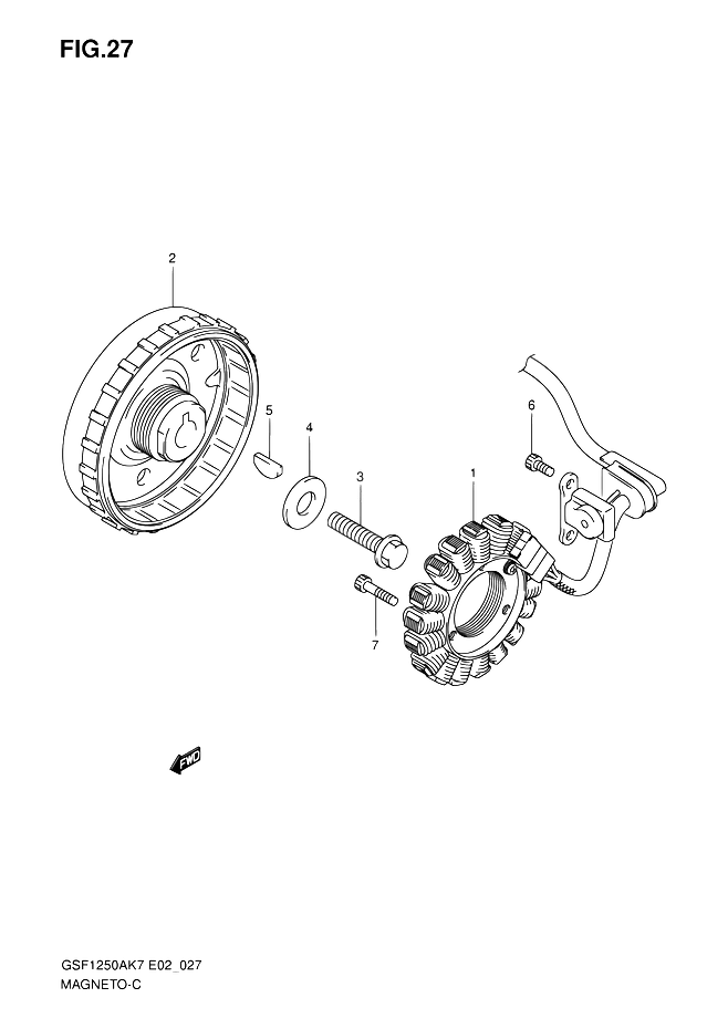 ALLUMAGE ROTOR STATOR POUR SUZUKI BANDITGSF1250SA K9 2009