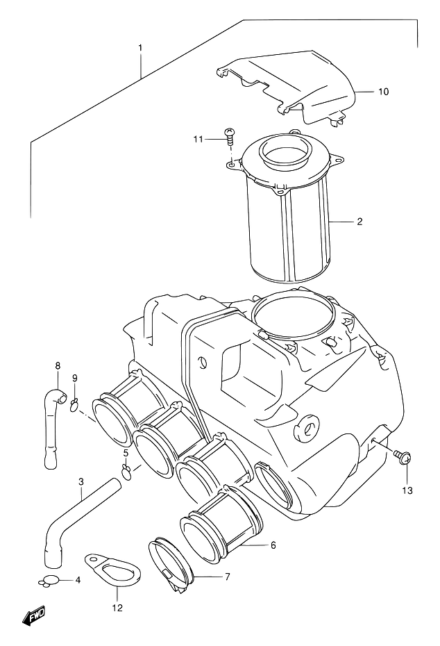 FILTRE A AIR POUR SUZUKI BANDITGSF400VV 1997
