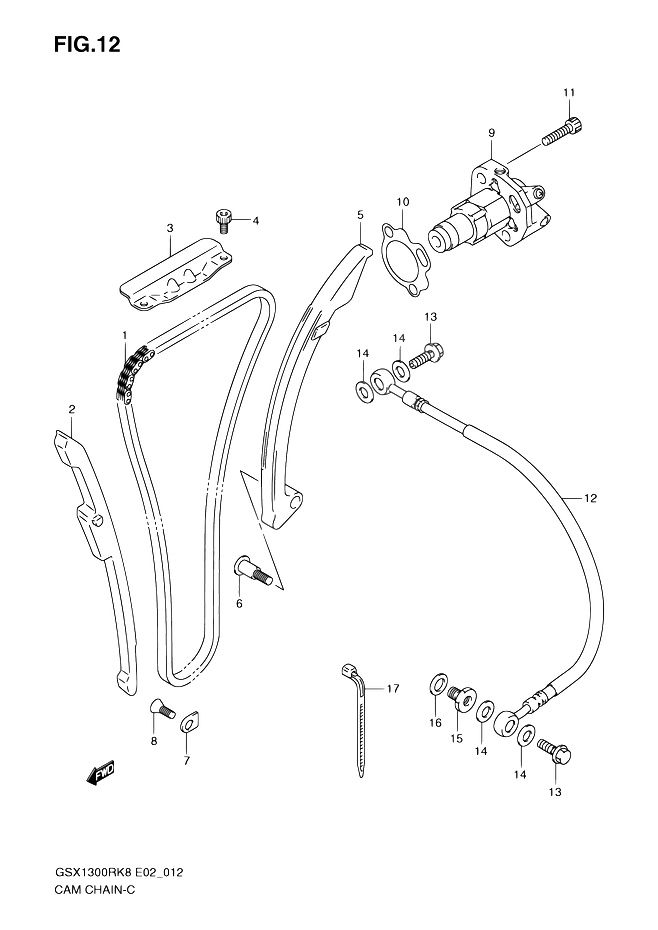 DISTRIBUTION POUR HAYABUSA 1300GSX1300RUFK9 2009
