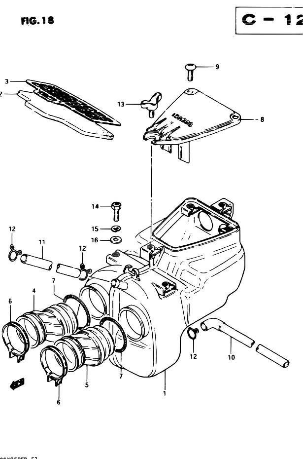 FILTRE A AIR POUR SUZUKI GSXGSX250 Z GSX250E Z GSX250S Z GSX250ES Z 1982