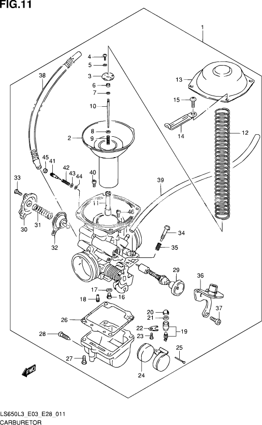 CARBURATEUR POUR SUZUKI SAVAGELS650 L3 2013