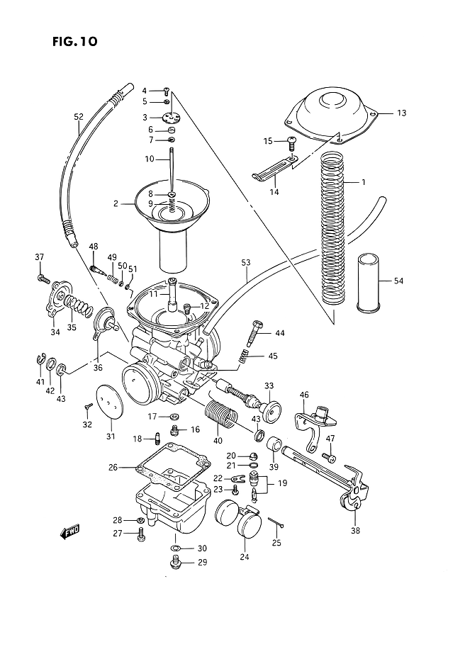 CARBURATEUR POUR SUZUKI SAVAGELS650FJ LS650PJ 1988