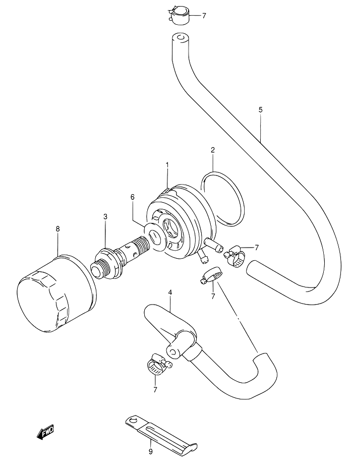 RADIATEUR DHUILE FILTRE A HUILE POUR SUZUKI RFRF600RP RF600RUP 1993