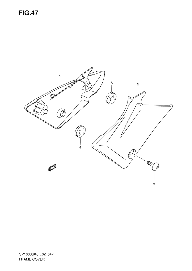 CARENAGES ARRIERE POUR SV 1000 SSV1000SK6 2006