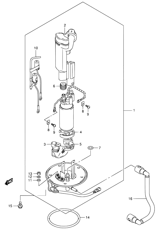 POMPE A ESSENCE POUR SUZUKI SVSV1000S2ZK5 2005