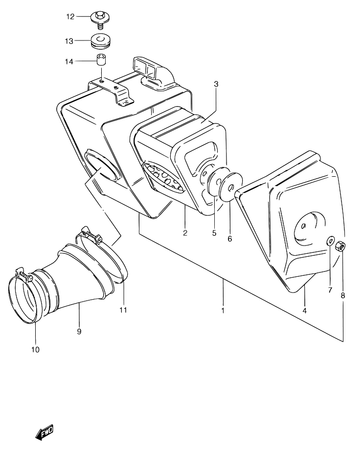FILTRE A AIR POUR SUZUKI TSTS185ERCV 1997