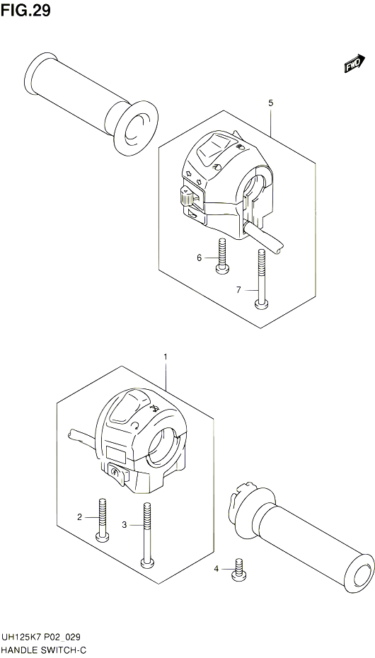COMMODOS POUR SUZUKI BURGMAN 125 2010 POUR SUZUKI BURGMANUH125L0