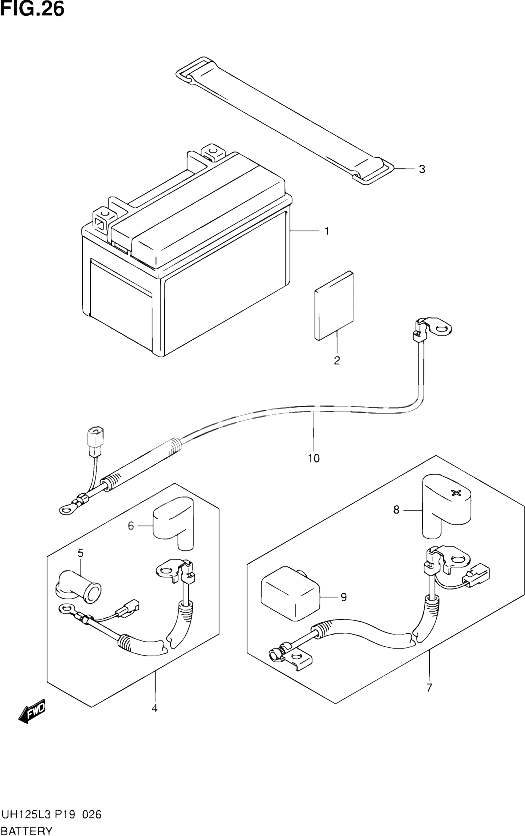BATTERIE POUR SUZUKI BURGMAN 125 2012 POUR SUZUKI BURGMANUH125 L3 UH125Z L3 UH125ZE L3 