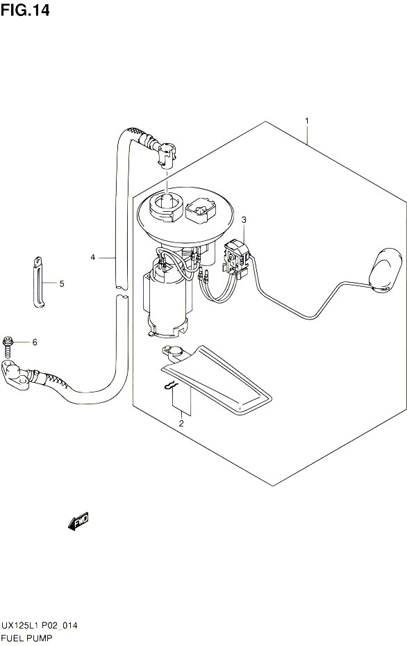 POMPE A ESSENCE POUR SUZUKI SIXTEEN 125 2012 POUR SUZUKI SIXTEENUX125L1