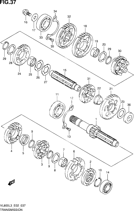 TRANSMISSION POUR SUZUKI VOLUSIAVL800C L3 2013