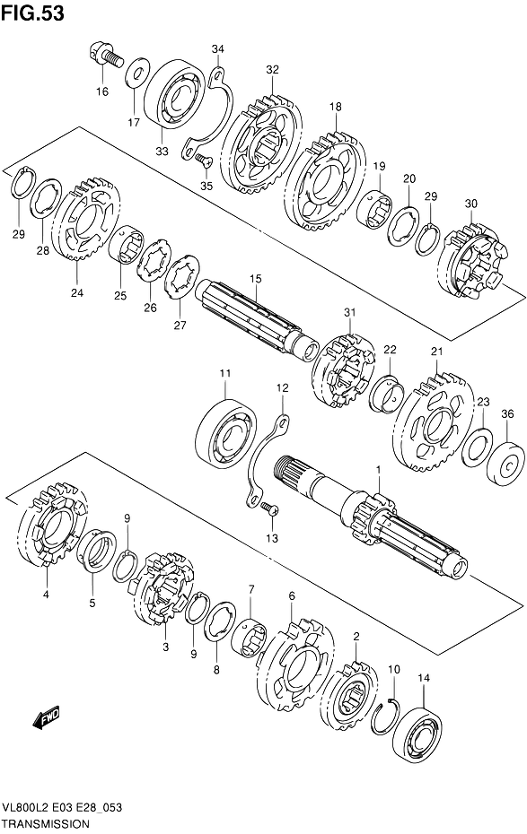 TRANSMISSION POUR SUZUKI VOLUSIAVL800TL2 2012