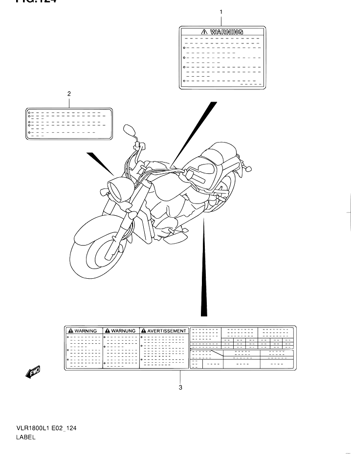 ETIQUETTE POUR SUZUKI INTRUDERVLR1800L1 2011