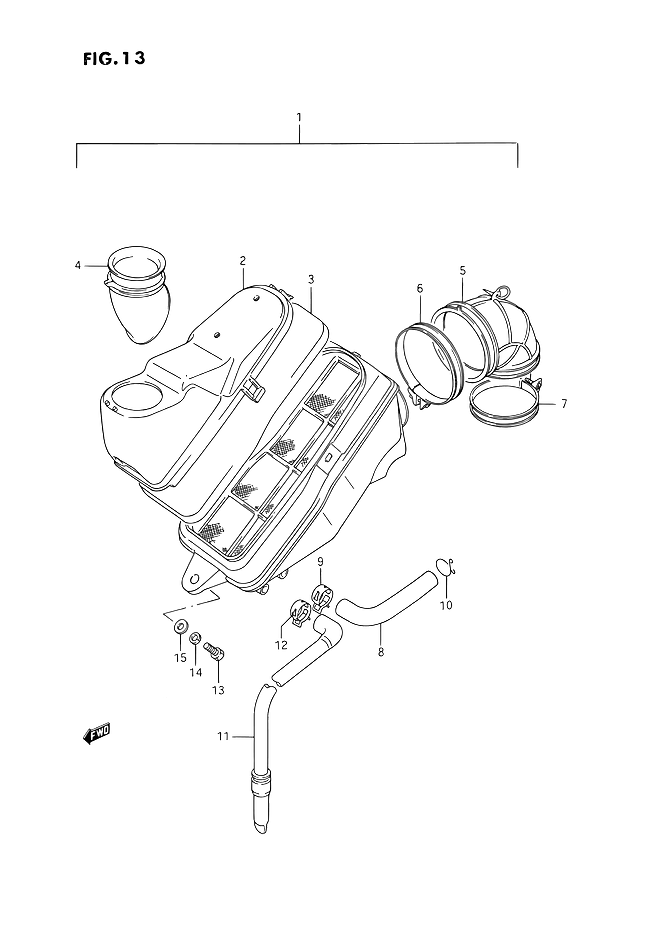 FILTRE A AIR POUR INTRUDER 1400VS1400GLPM VS1400GLFM 1991