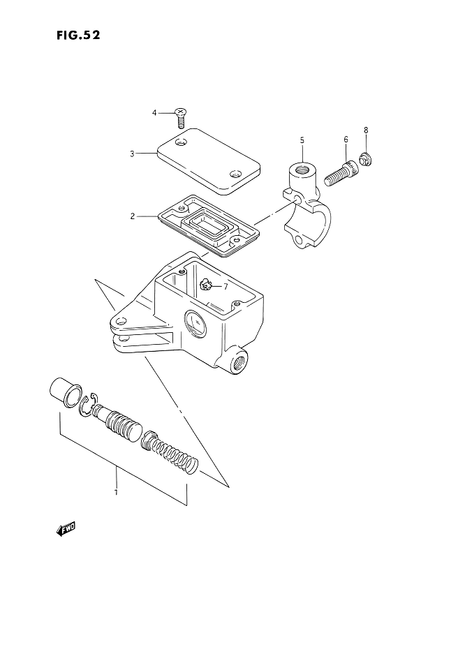 MAITRE CYLINDRE AVANT POUR INTRUDER 1400VS1400GLPN VS1400GLFN 1992