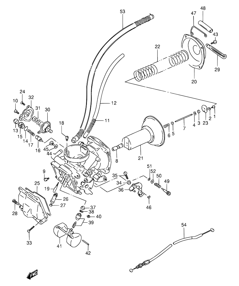 CARBURATEUR POUR INTRUDER 800VS800GL N  1992