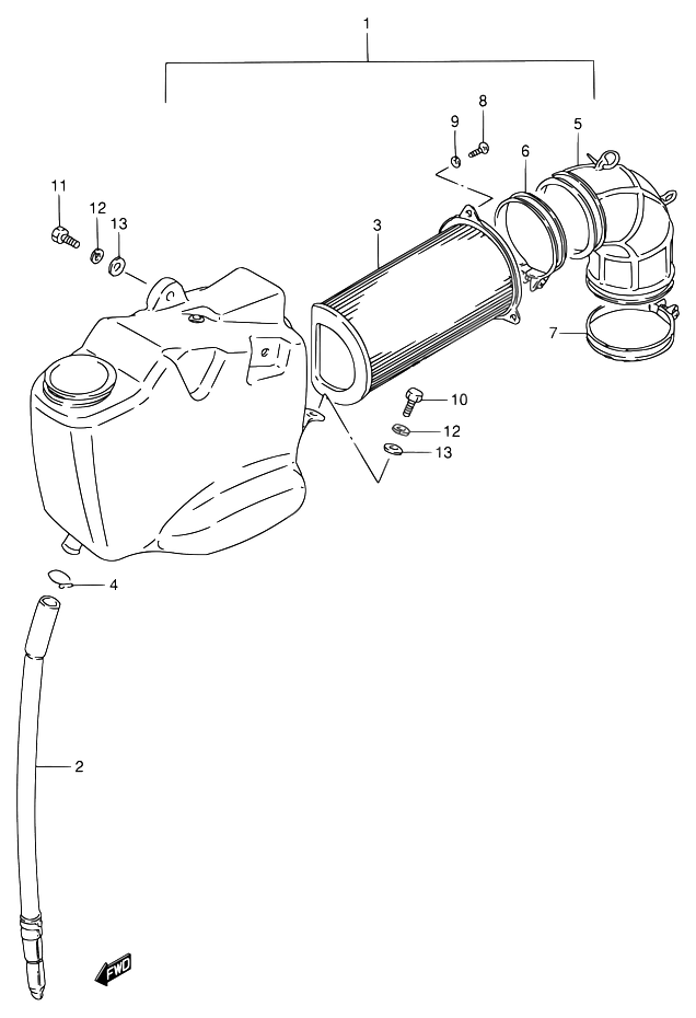FILTRE A AIR POUR INTRUDER 800VS800GL N 1992